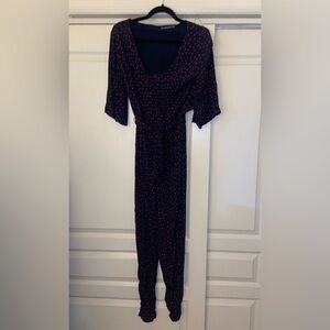 Abercrombie and Fitch Navy Jumpsuit
